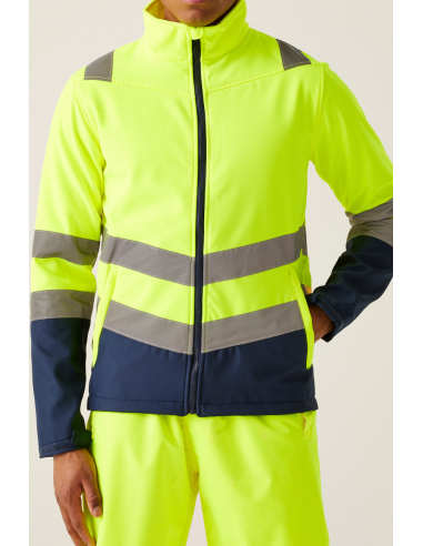 REG-TRA722-PRO HI-VIS SOFTSHELL JACKET